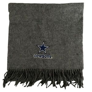 Vintage Team NFL Gray & Blue Dallas Cowboys Football Embroidered Soft Scarf